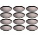12 Formas para Pizza 36cm Lyor Preto Assadeiras Antiaderente