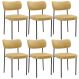 Kit 6 Cadeiras Decorativa Estofada Para Sala De Jantar Melina L02 Couríssimo Casco Fendi - Lyam Decor