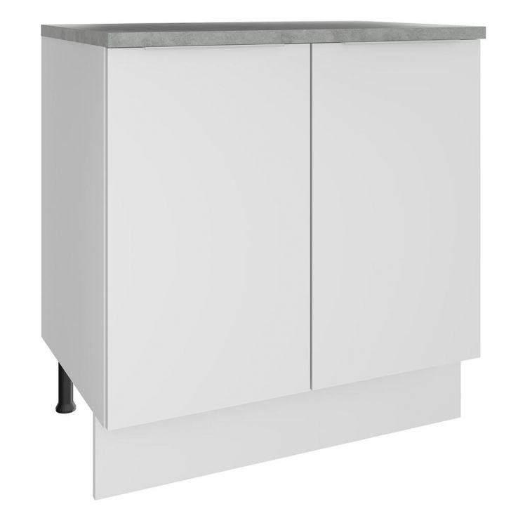 Balcão Madesa Stella 80 cm 2 Portas - Branco