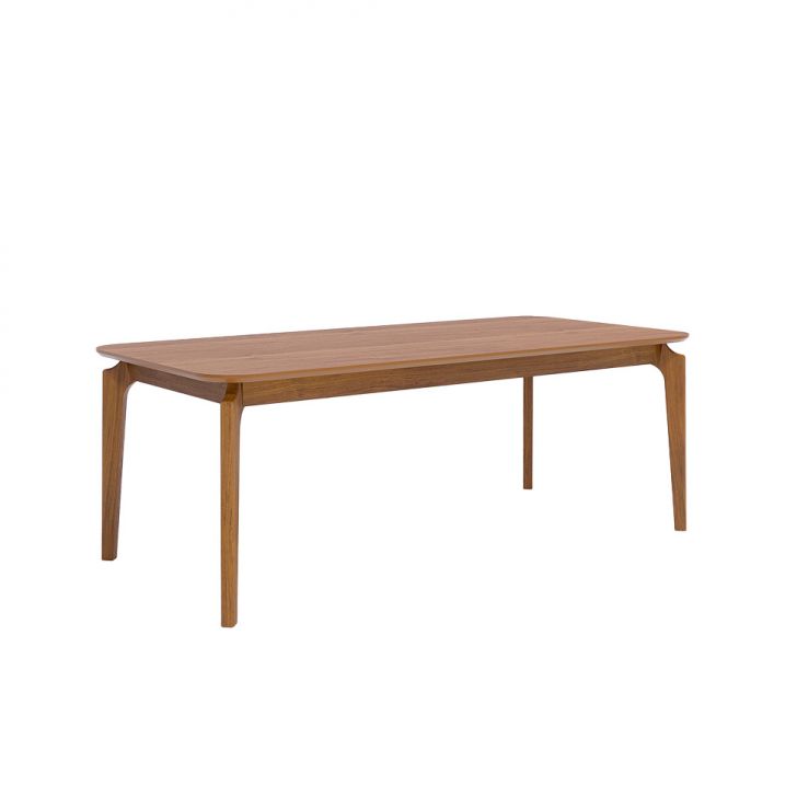 Mesa de Jantar Retangular com Tampo de MDF Ficus Cinamomo 210 cm