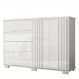 Cômoda Texas 2 Portas e 4 Gavetas Branco - Moval