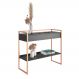 Aparador Industrial Com Prateleira Dexter - Preto/Cobre