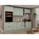 Image of Cozinha Compacta Iluminata Iris 10 Portas 4 Gavetas Verde Mint e Ébano MO895CL18SJLMOB