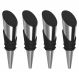 4 Tampas para Garrafa de Vinho Inox Nylon Silicone Tramontina Harmoniza 2,3cm