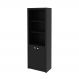 Armário Estante Alto para Escritório Home Office ME4110 MDP Preto G69 - Gran Belo