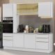 Armário de Cozinha Completa 240cm Branco Veludo Lux Madesa 08