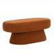 Puff Decorativo Orgânico Liz Sala de Estar Linho Terracota - Nexta Casa