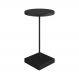 Mesa Lateral Redonda Complementos Nero e Preta 60x35 cm