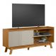 Rack para TV 65 Polegadas 1 Porta 1 Prateleira Laurum Nature/Off White