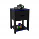 Gaveteiro para Escritório Home Office Gamer ME4163 MDP Preto/Azul G69 - Gran Belo