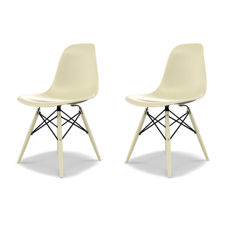 Conjunto com 2 Cadeiras Eames DSW Fendi