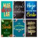 Kit 6 Placas Decorativas Frases Motivacionais Mdf 20x13 cm