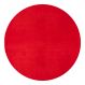 Tapete Sala Antiderrapante Carino 06 Vermelho 1,60M Redondo