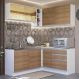 Cozinha Completa de Canto Madesa Glamy 329002 com Armário e Balcão (Sem Tampo e Pia) - Branco/Rustic