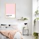 Quadro Color Card Rose Quartz 43x30 Caixa Marfim