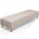 Puff Decorativo Sala de Estar Bali W01 Pés Palito 210x60cm Bouclê Creme - Lyam Decor