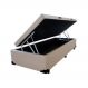Cama Box Baú Solteirão 0,88x1,88 Corino Bege