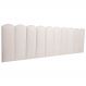 Cabeceira King Estofada Para Cama Box Kit 10 Placas Adesivas - Modelo Nuvem Suede Off White