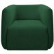 Poltrona para Sala e Escritório Decorativa Maliva Veludo Verde