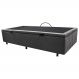 Base Box Baú para Cama Solteiro 88x188cm Liz S05 Suede Bordado Cinza - Mpozenato