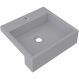 Cuba de Semi Encaixe Quadrada C01 Para Banheiro XQ395 Cinza - Lyam Decor