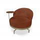 Image of Poltrona Giratória Nash Linho Bouclé Terracota MO895UP08NBFMOB