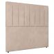 Cabeceira Cama Box Solteiro Ivana 90cm Veludo Bege - Desk Design