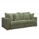 Sofá Cama Retrátil e Reclinável Arizona Boucle Verde 2,40M