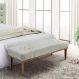 Recamier Gênova Veludo Prata 90 cm