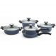 Conjunto de Panelas Indução com Revestimento Cerâmico - Reverse - Neoflam - Cor Azul - 5 peças