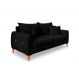 Image of Sofá 3 Lugares Lisboa Veludo Preto 200 cm MO895UP08XPRMOB