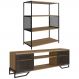 Rack 180 Cm 2 PT Estante 77 Cm Industrial 27X24 Mell Preto PP