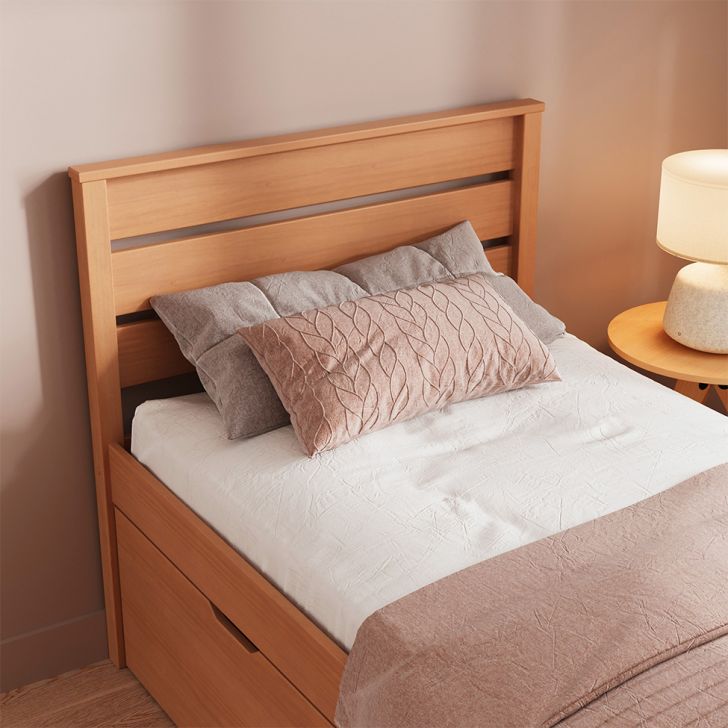 Cabeceira Solteiro Charme Beauty Amêndoa