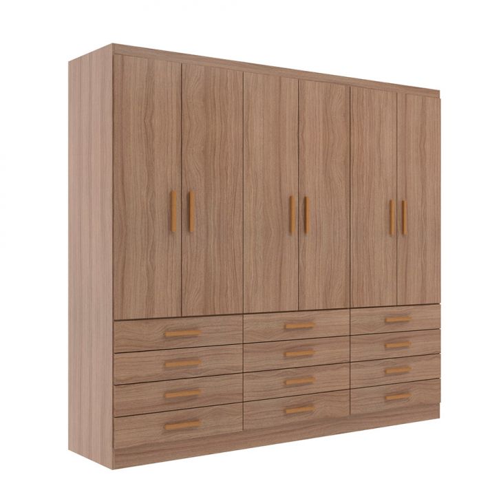 Guarda-roupa Casal New Monaco 6 Portas 12 Gavetas Demolição