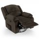 Poltrona do Papai Reclinável Pietra Glider Giratória FH9 PU Marrom - Mpozenato
