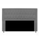 Cabeceira Queen Bianca160 CM Suede Cinza - D A Decor