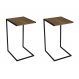 Conjunto com 2 Mesas Laterais Steel Vermont