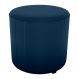 Puff Redondo Decorativo Copenhage 43x43 cm Veludo Azul Milani Store