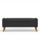 Recamier Bau Paris 1,20m Suede Preto - Inova Decor