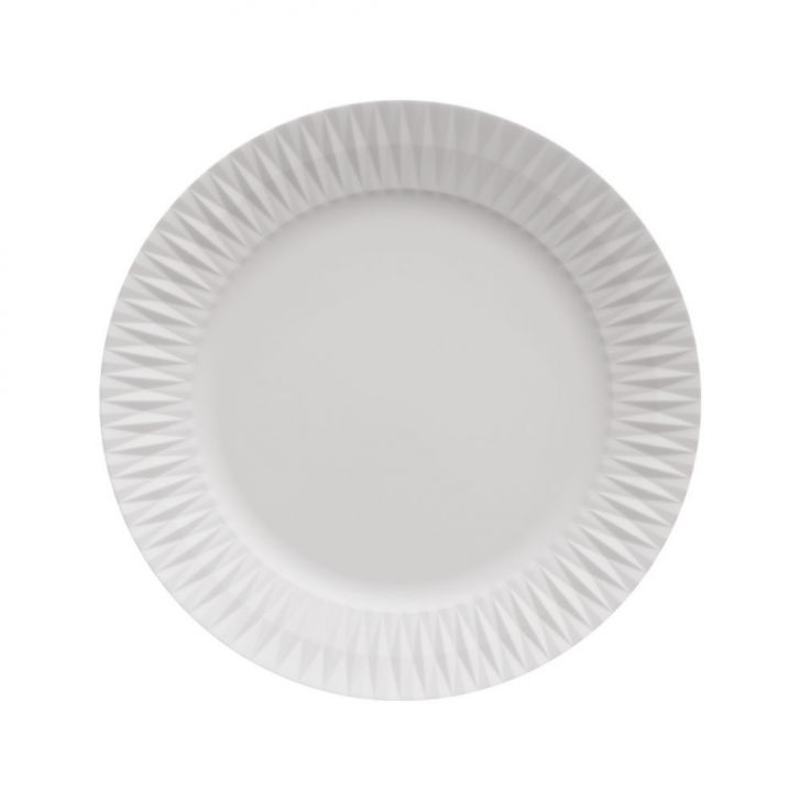 Prato Raso Diamante Branco 27 cm