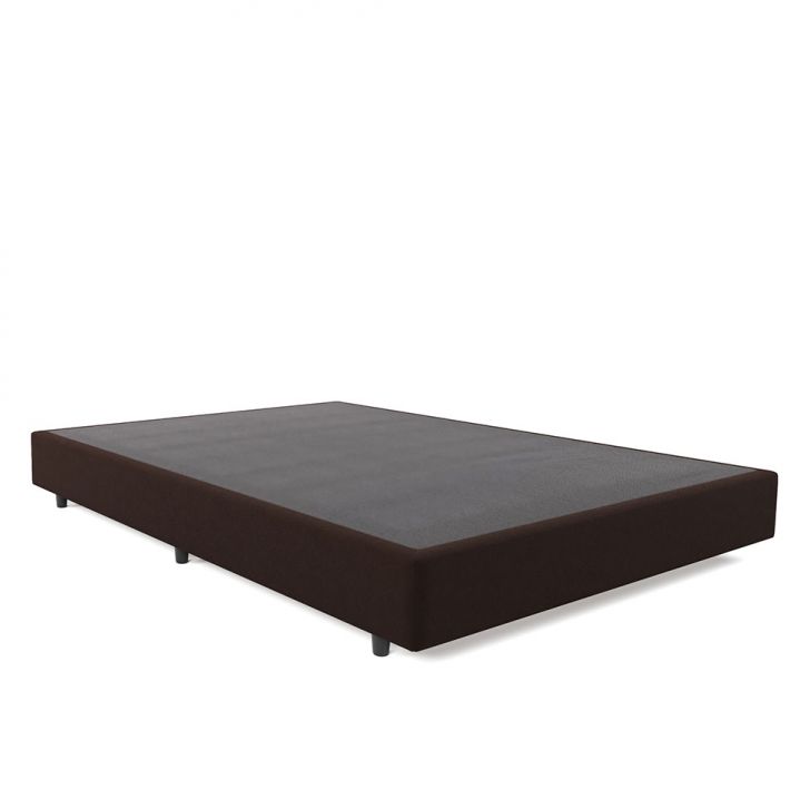 Base Para Cama Box Casal Desmontável Torvi (35x138x188) Suede Marrom