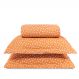 Cobre Leito Casal Padrão Classic Estampado 160 Fios 3 Peças - Poa Terracota