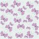 Papel de Parede Kids Borboletas Lilás