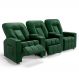 Poltrona Reclinável Para Cinema 3 Lugares Praddo FH9 PU Verde - Mpozenato