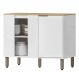 Balcao Canto Reto 98 cm MDP GLOR BGL03 Branco Neve MXM