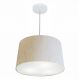 Pendente Cone Md-4247 Cúpula em Tecido 30/45x40cm Linho Bege - Bivolt