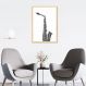 Quadro Instrumento Musical Saxone 60x43 Caixa Marfim