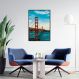 Quadro Ponte Golden Gate Bridge 43x30 Filete Preto