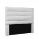 Cabeceira La Italiana Para Cama Box King 195 cm Corino Branco - D'Rossi