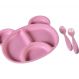 Kit de Alimentação 3 Peças Fibra de Bambu Rosê
